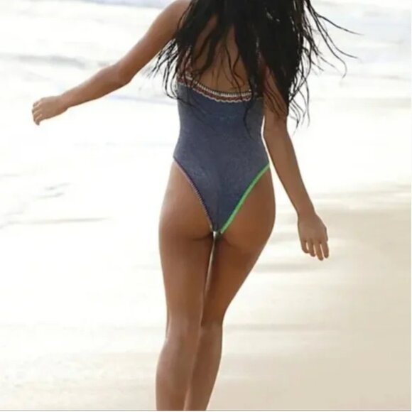 Free People NWT It's Now Cool One Piece Swim Suit size XL - Picture 3 of 9
